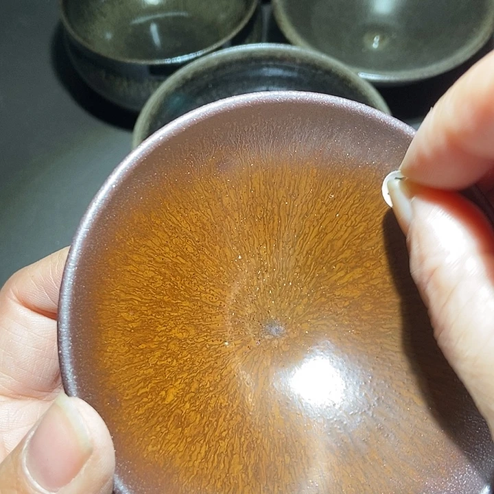 欲***茶盏15 建窑建盏微瑕