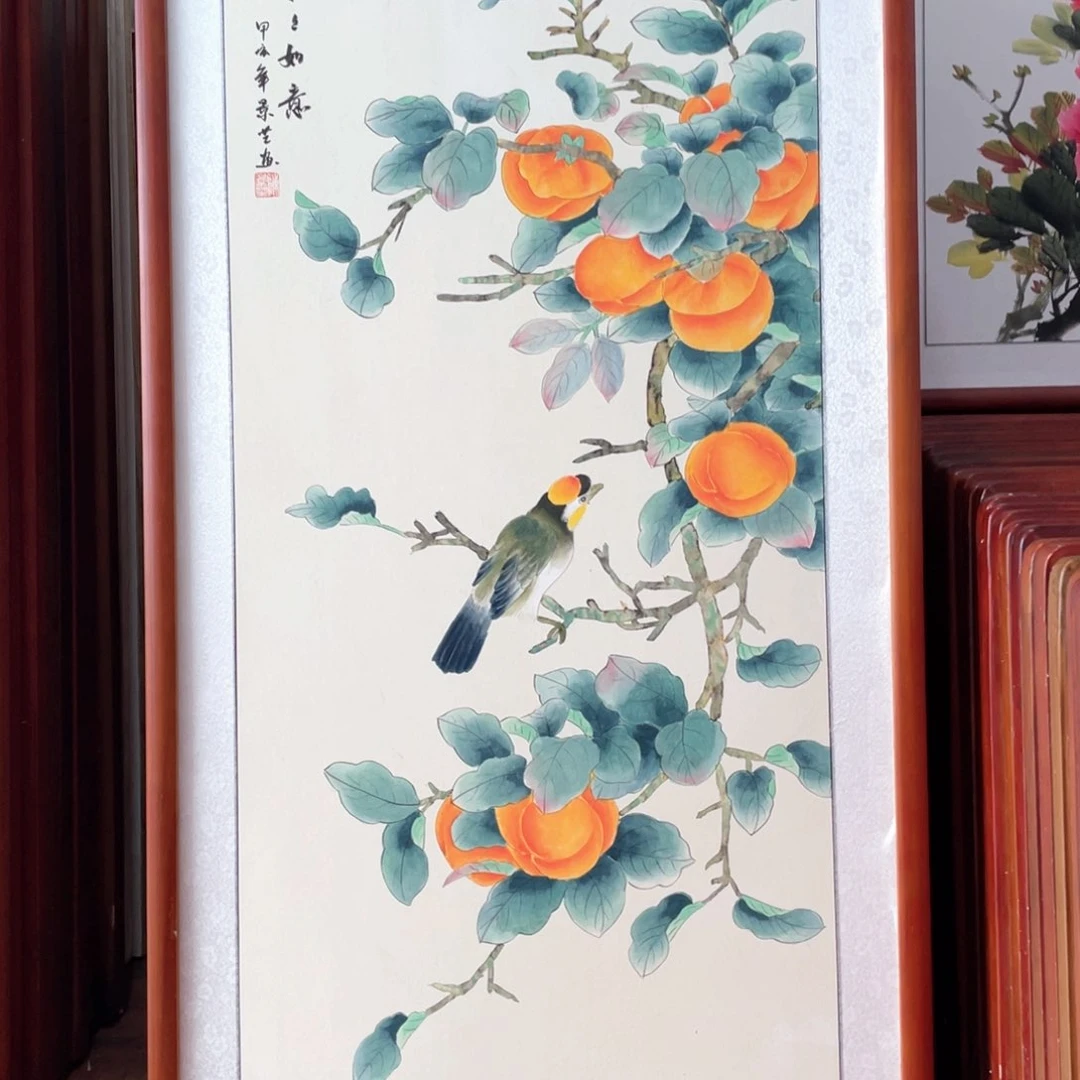 国画带框尺寸63*123厘米