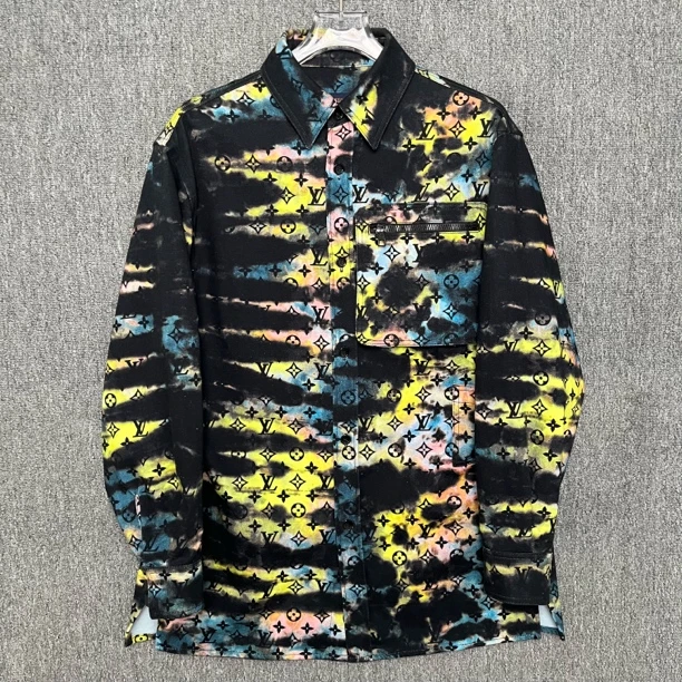 99新 LouisVuitton/路易威登 炫彩镭射牛仔外套/XS码/存放/13015