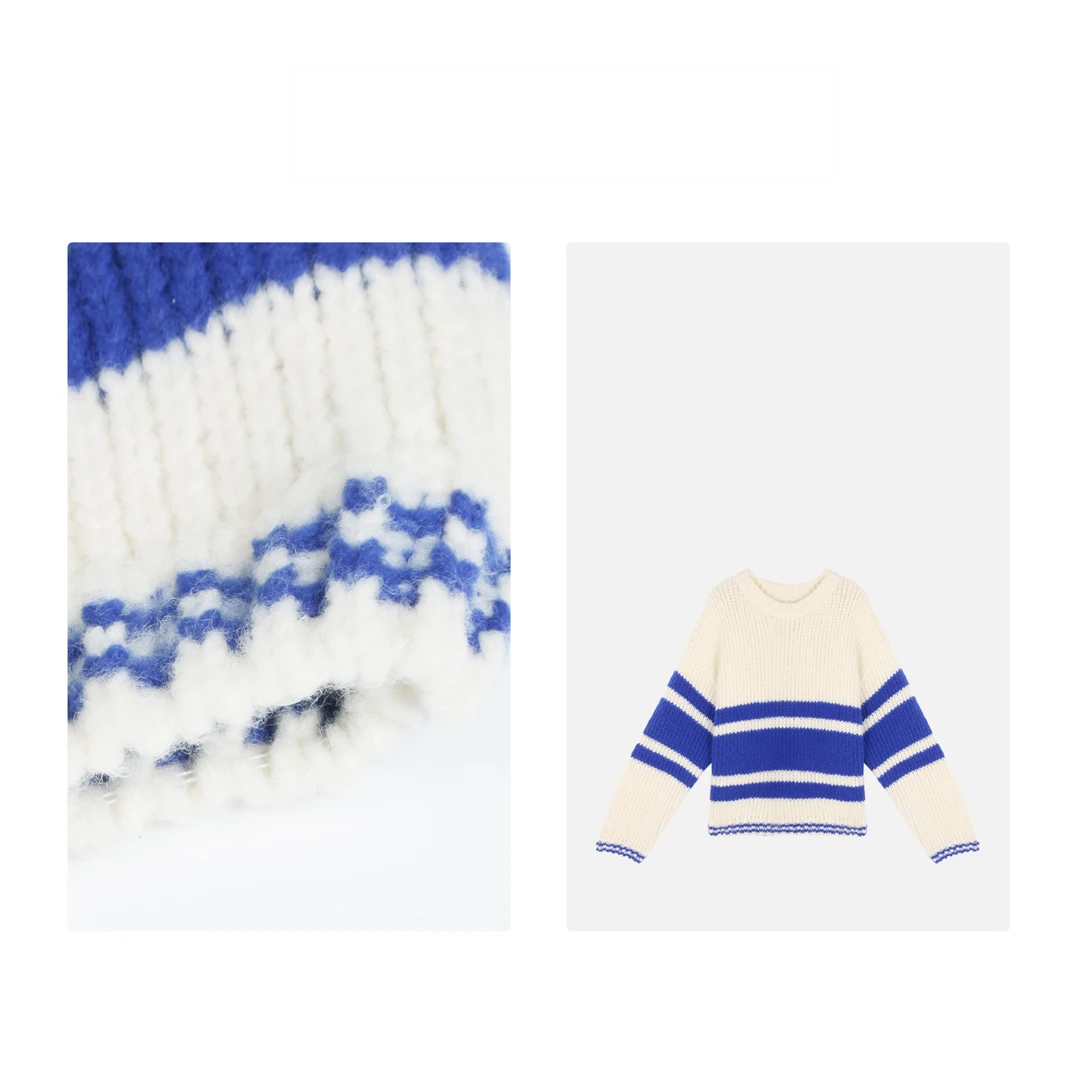 凯特丝蓓1179#2024秋季新款洋气长袖上衣设计感针织毛衣