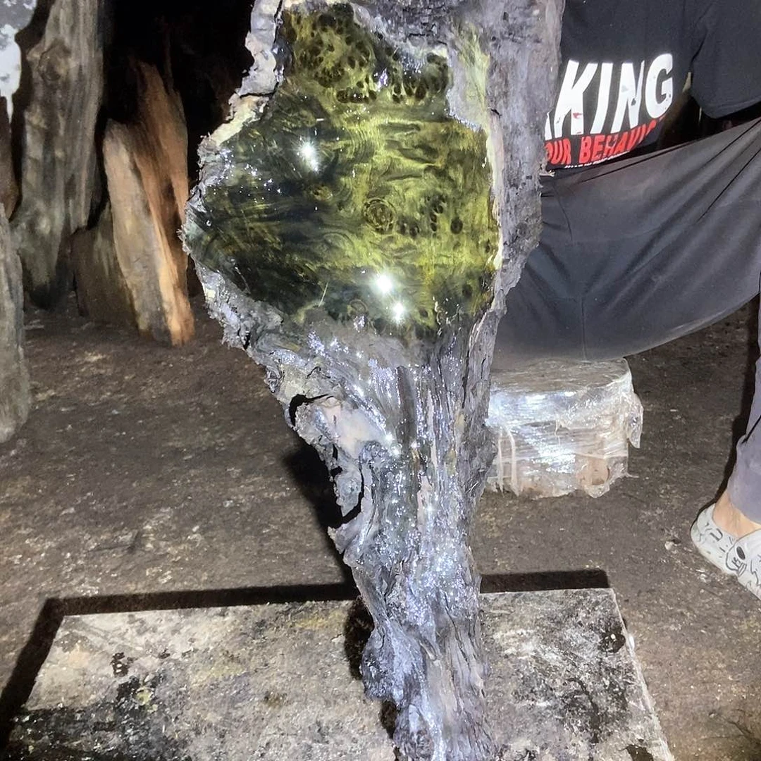 老****）金丝楠阴沉木毛料