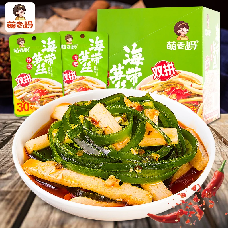 江西萌老妈冷吃海带笋丝贡菜双拼下饭菜开袋即食小吃休闲食品抖音