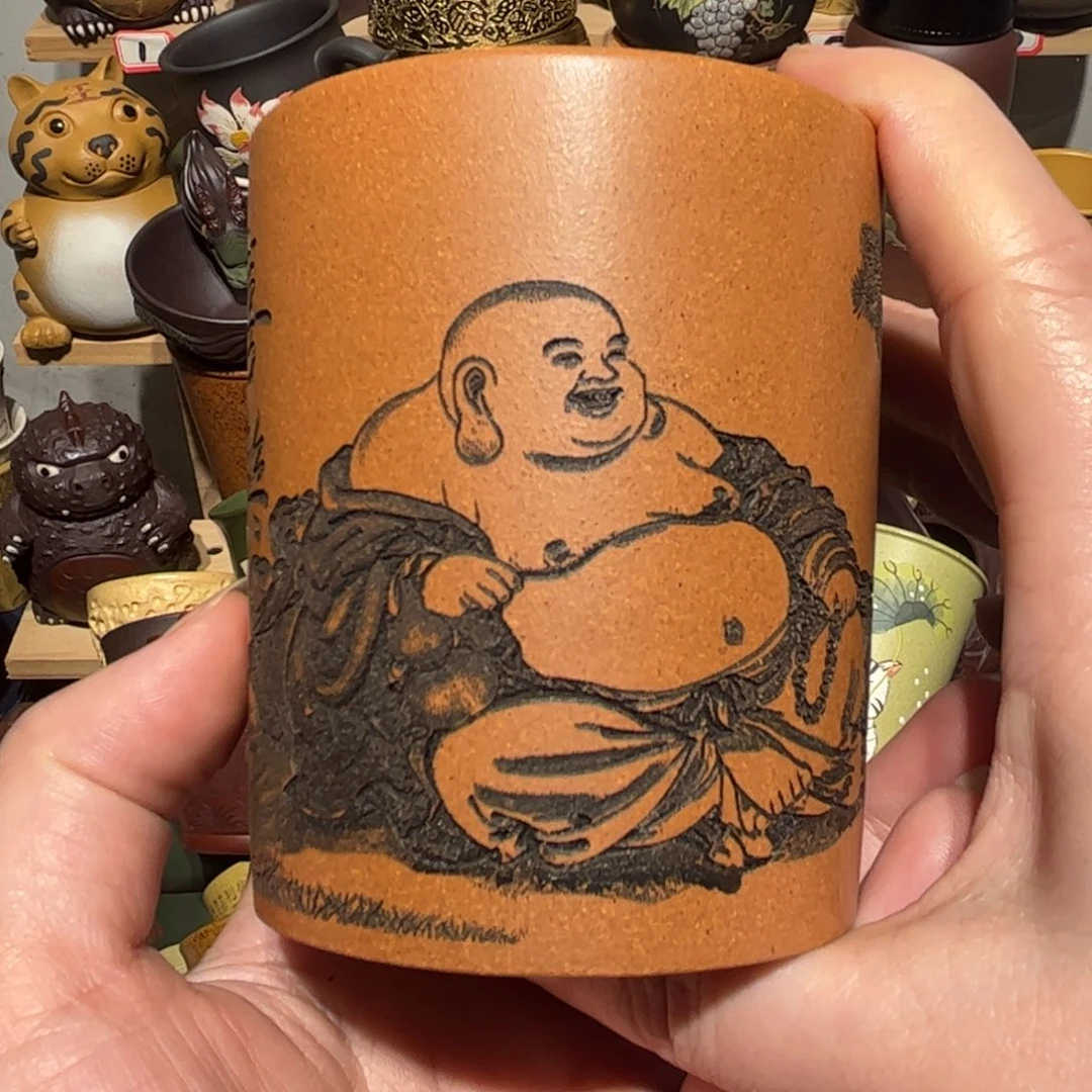 紫砂茶杯宜兴紫砂主人杯