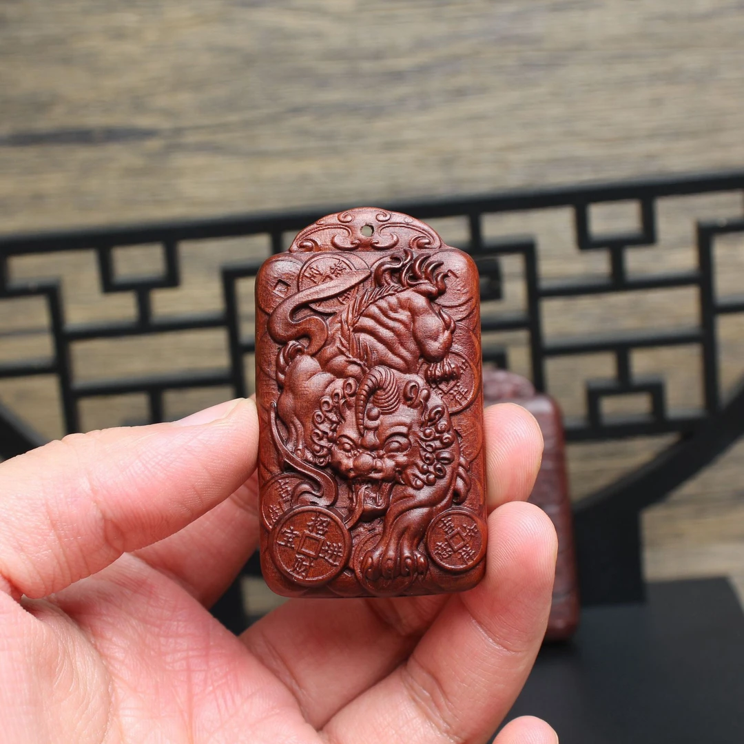 无量如愿行菩提工艺品雷击枣木辟X招米貔貅开加祝福过吊坠牌子