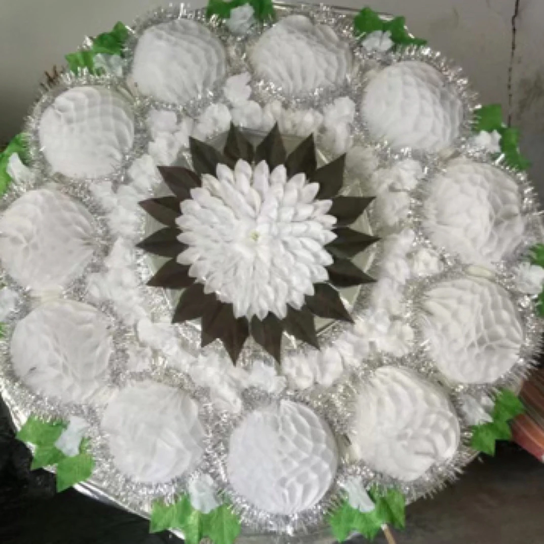 2.2米双层伞形折叠新款全白