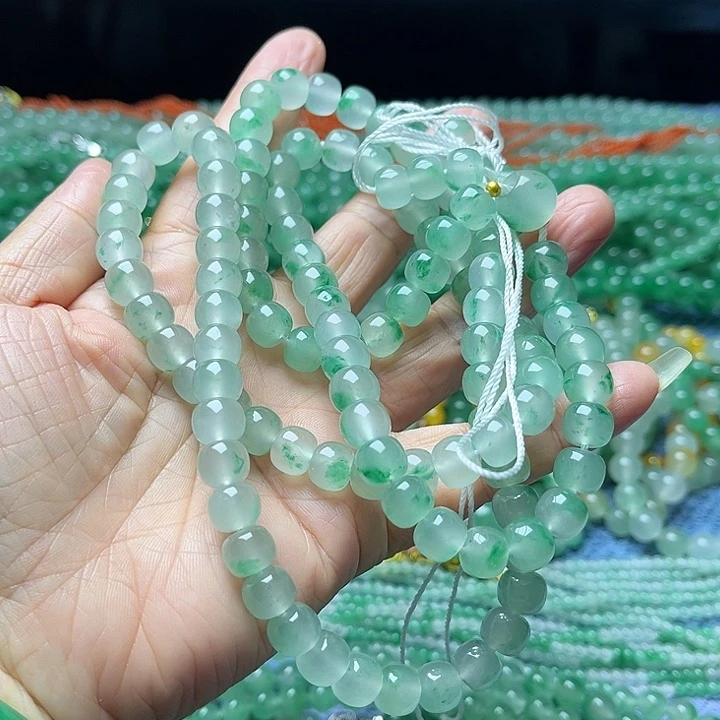 石英质玉合金项链108颗卡8.5老型