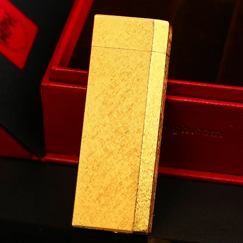 充气打火机镀金锉刀纹长款五角经典男士高档复古个性便携精致点火