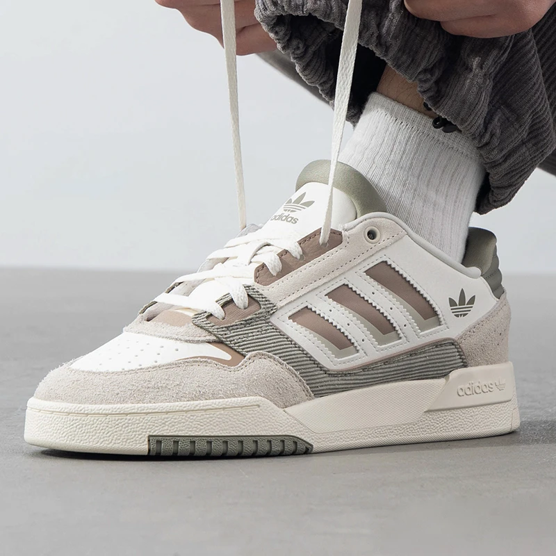 阿迪达斯三叶草情侣男女板鞋冬日穿搭DROP STEP休闲运动鞋 JP9971