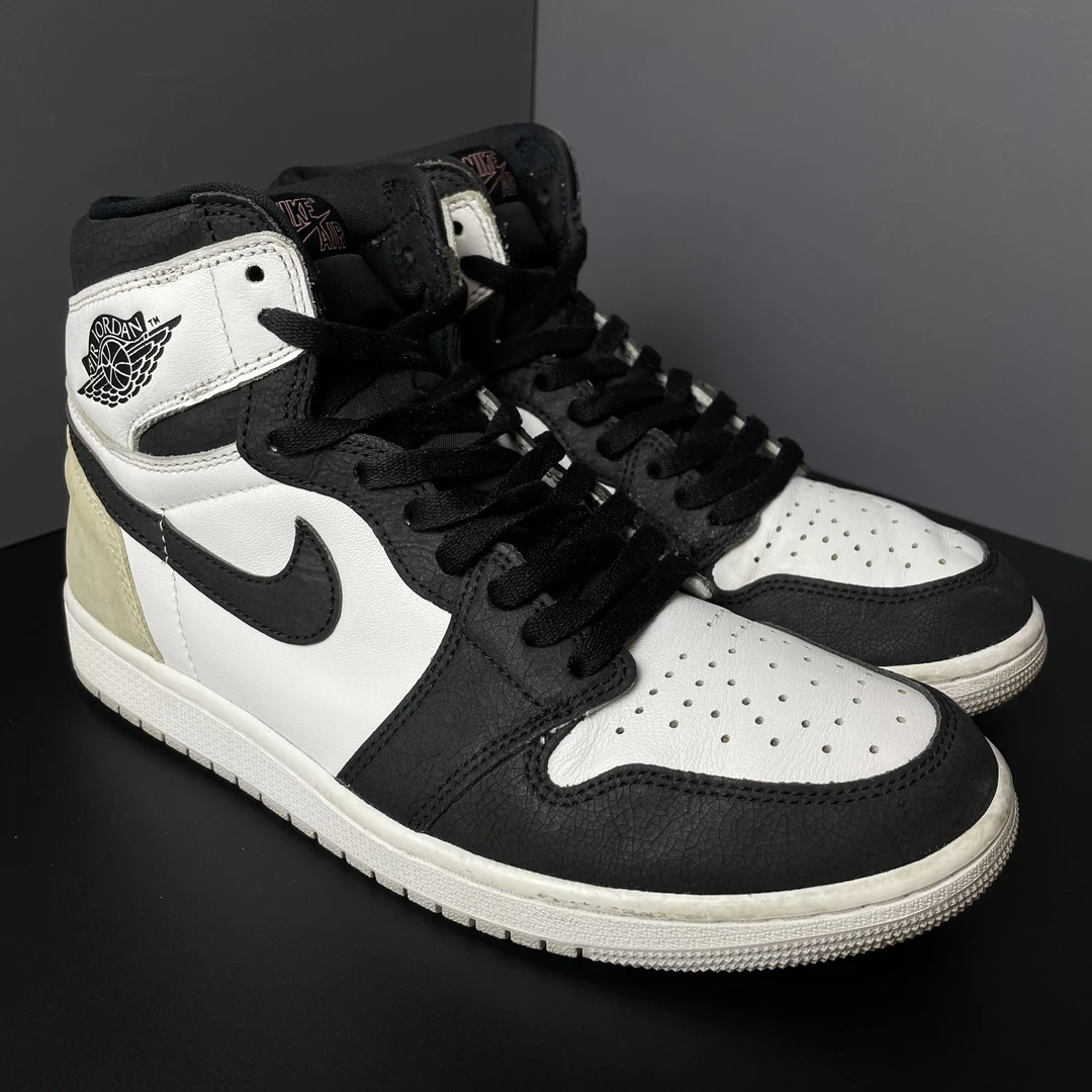 90新 NIKE/耐克 43码 Air Jordan 1 AJ1 休闲鞋 黑灰脚趾 无盒