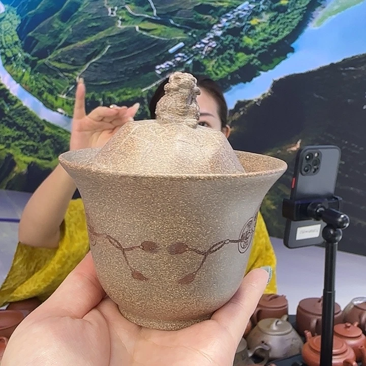 茶杯紫砂还原烧新款手抓！
