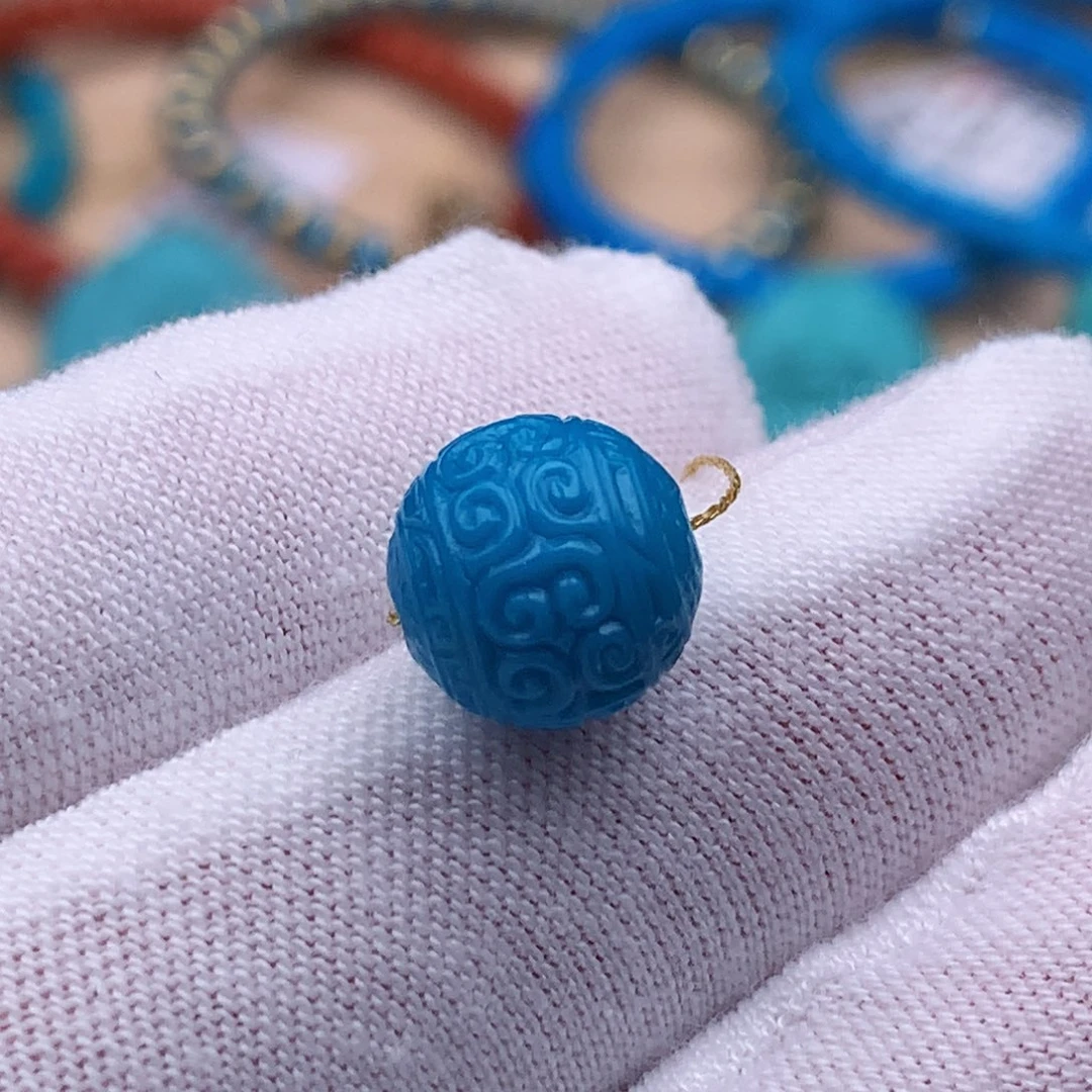 绿松石未镶嵌珠宝奇石10mm