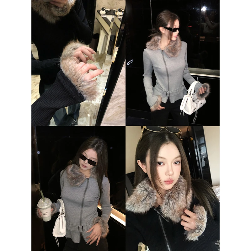 Littledry不油【12.22/20点-12.25/20点新品】毛领外套YYJ0313