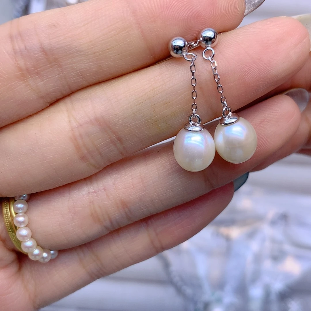 【闪购商品】银S925镶嵌耳饰淡水珍珠