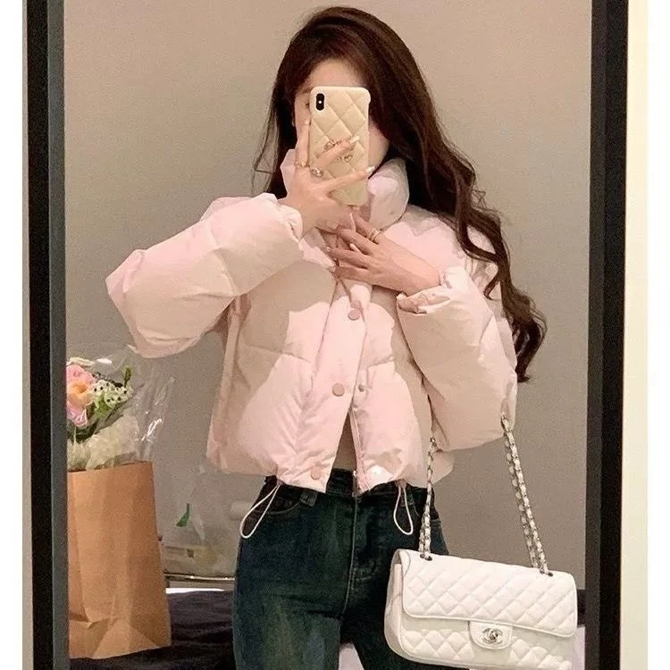 短款外套棉服2024冬季新款面包棉衣外套百搭保暖甜美颜值款棉服女