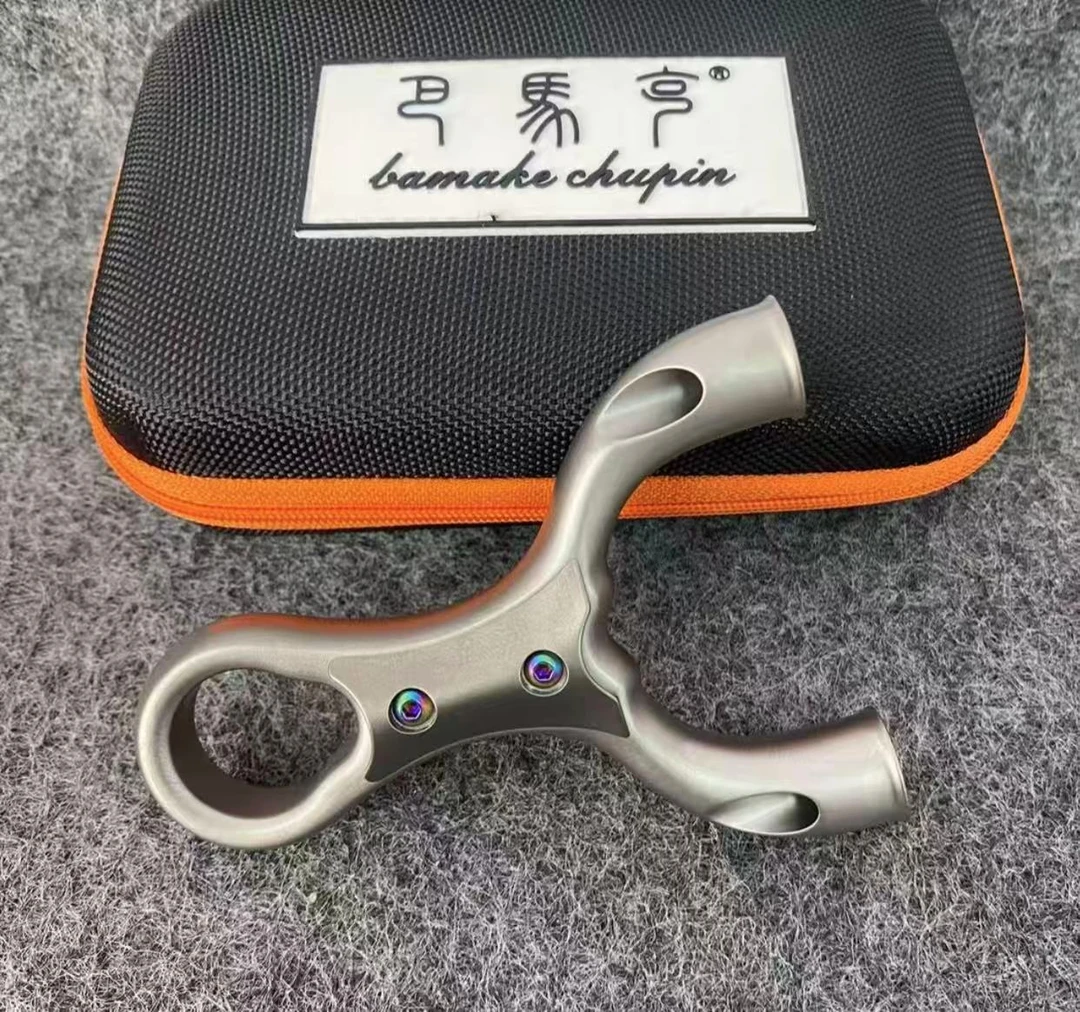 正品巴马克钛合金直板哪吒飞虎顶卡两用弓户外玩具