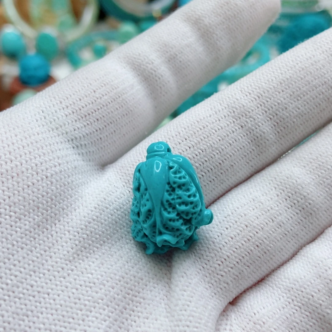 绿松石未镶嵌白菜