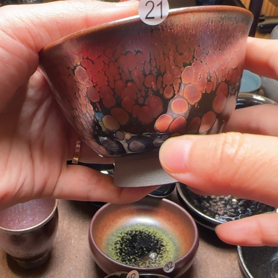 茶盏?**?21桢姐蝶恋花盖碗