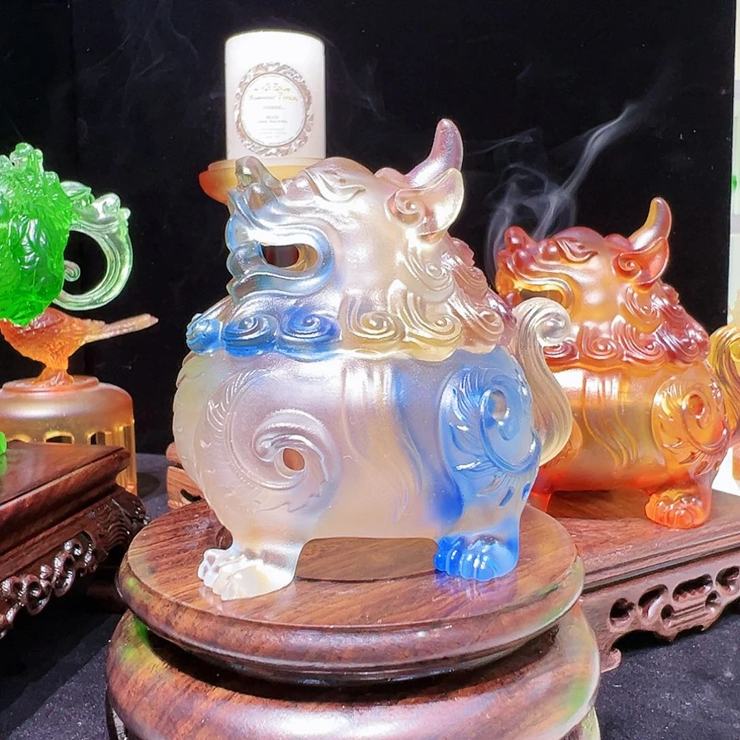 【闪购商品】手工艺品琉璃狻猊香炉小号