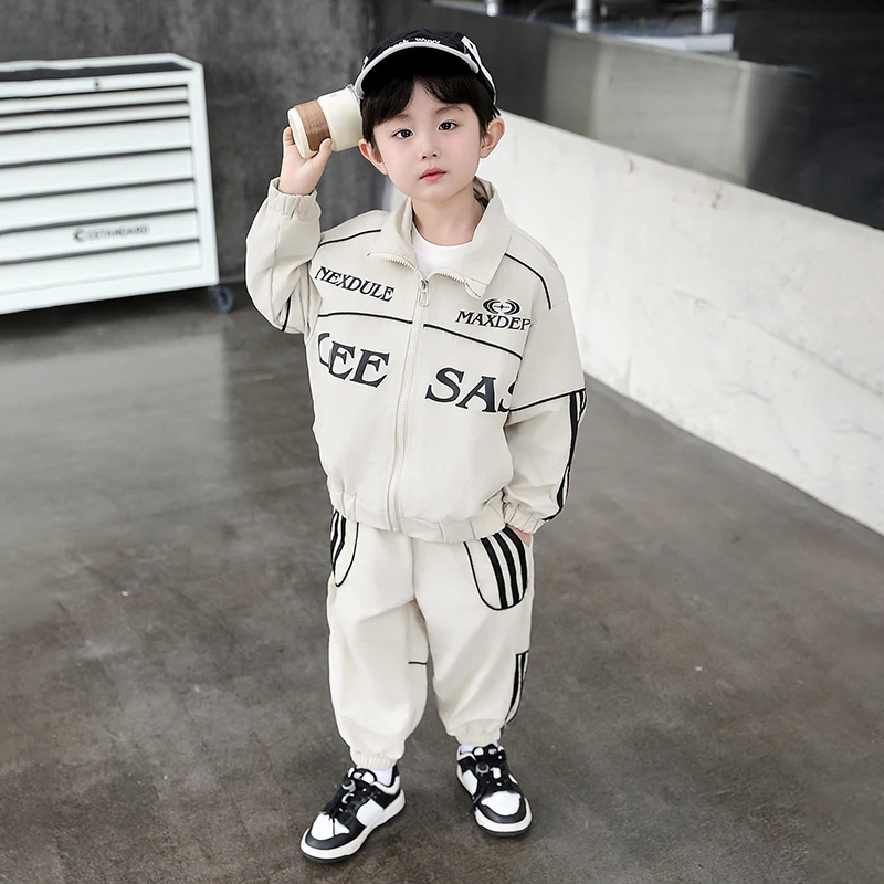男童外套套装春秋款2025新款秋季卫裤儿童运动卫裤秋装两件套装潮