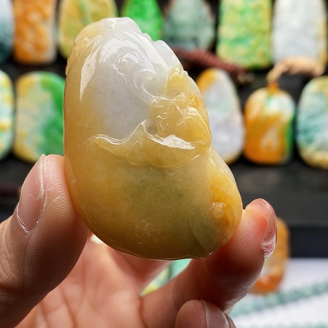 颈饰未镶嵌翡翠翡翠A货一物一证