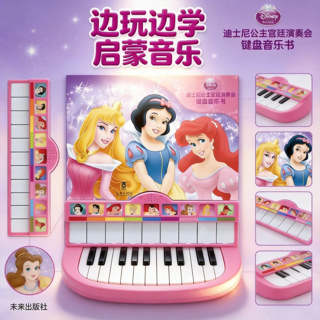 微瑕128 迪士尼音乐书1本