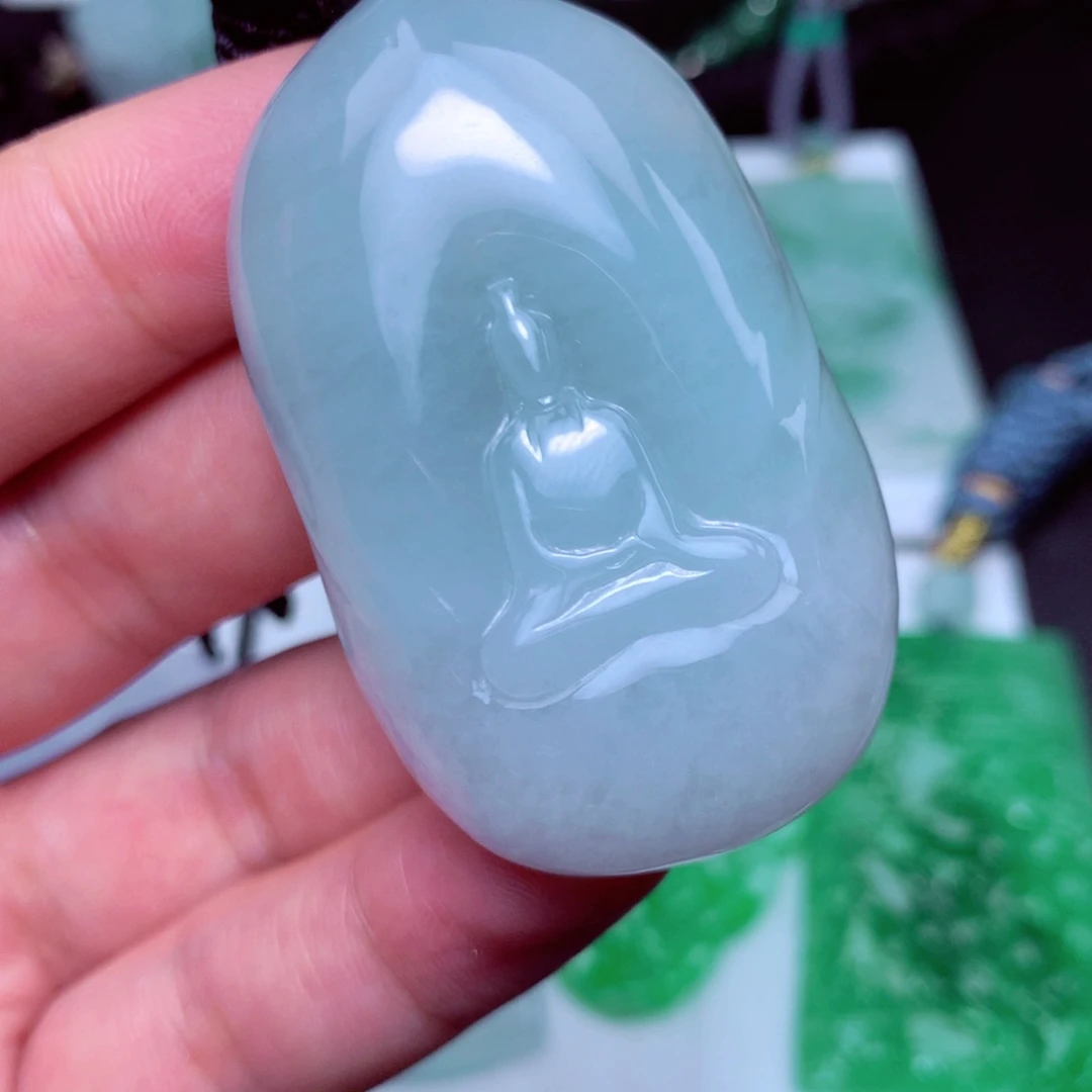 颈饰未镶嵌翡翠天然A货翡翠