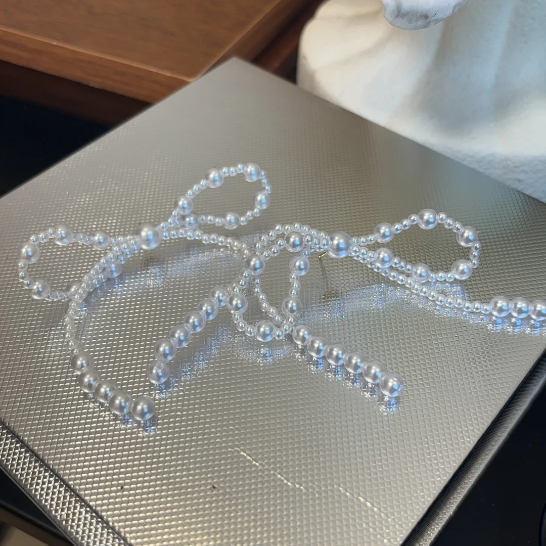 铜合金耳饰 设计款珠珠蝴蝶结耳钉R927