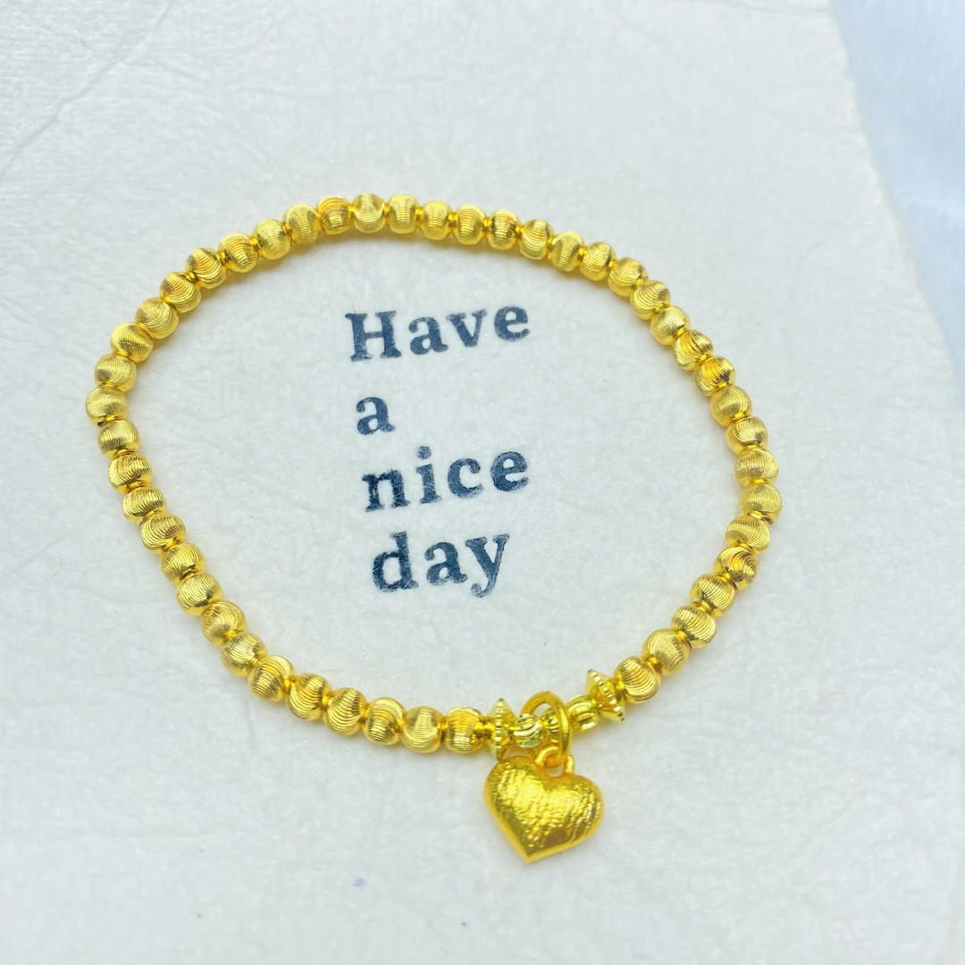 手链 F0313黄色猫眼爱心手链多样性发货46973