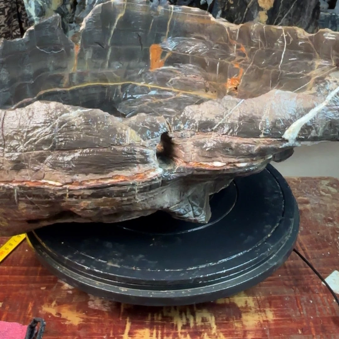 石头灵璧石花盆 天然外形