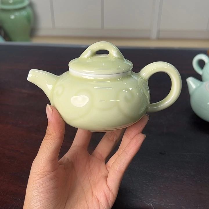 龙泉云间青瓷小米茶器