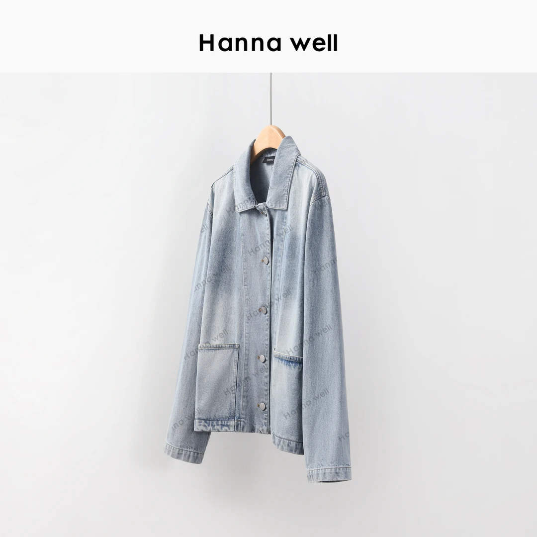 385号【年中狂欢】不退换！ “牛仔西装” 复古水洗蓝外套 WT4C8704