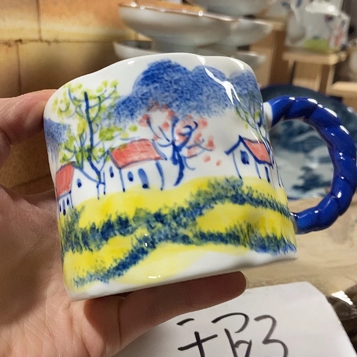 微瑕 景德镇手绘高温釉下彩