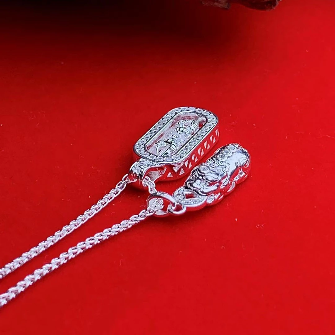 坠链均足银 999足银  貔貅金刚杵吊坠   fm/1652