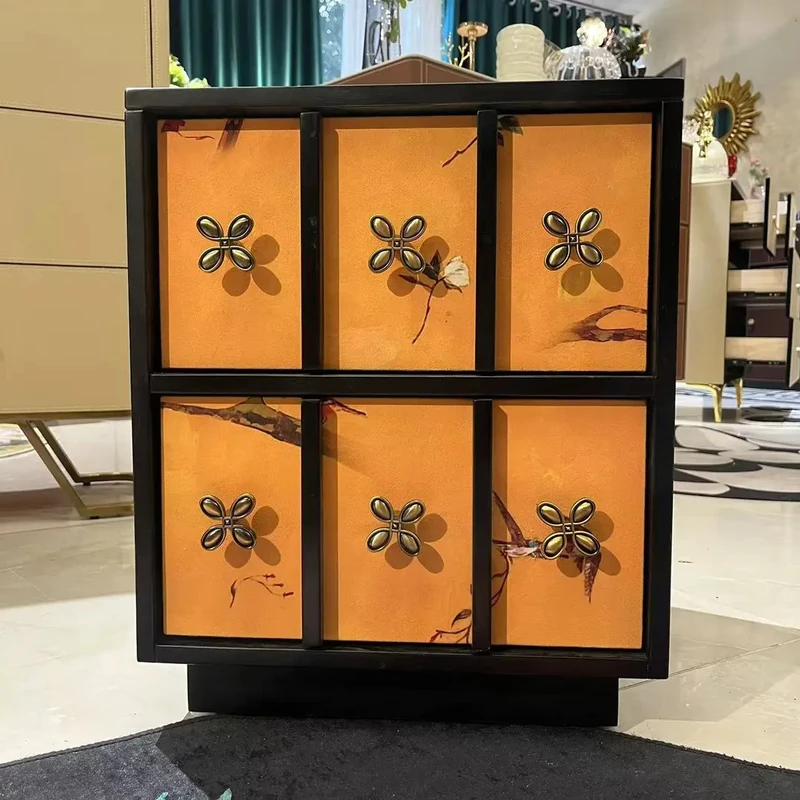 【喜悦家具】MSHK中古风床头柜40*40*49