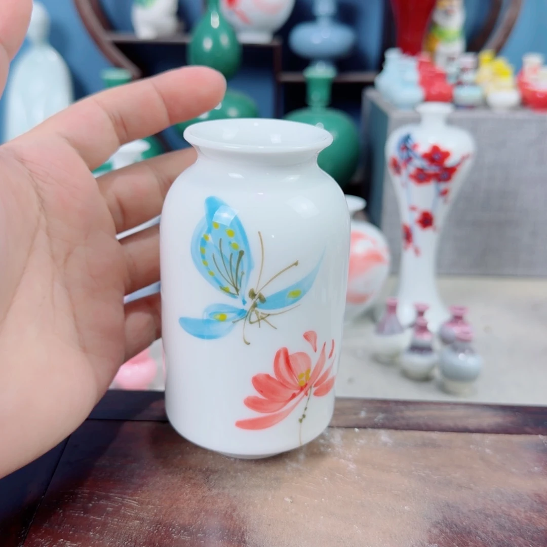 陶瓷手工小花器摆件