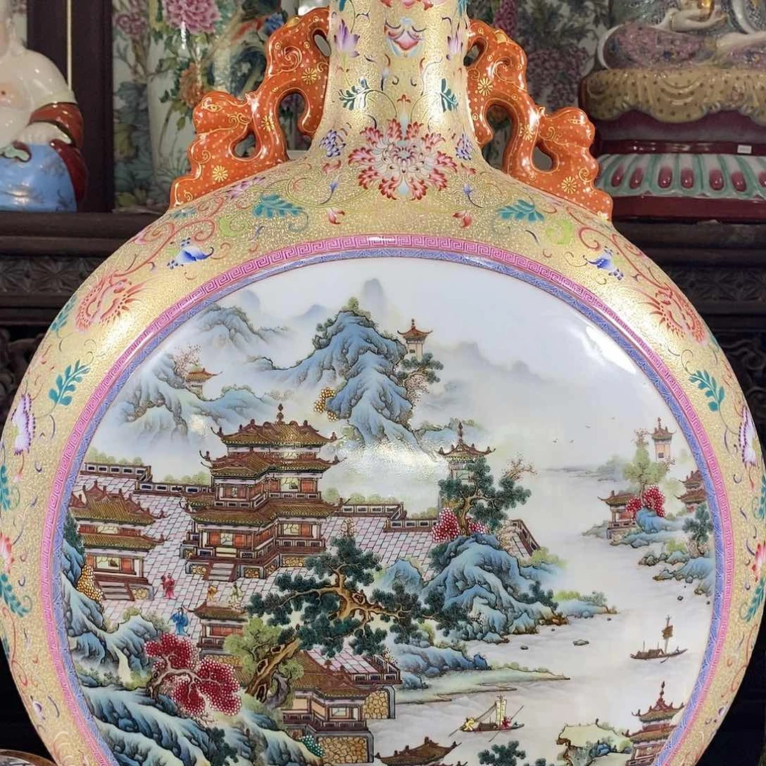 陶瓷手工手绘陶瓷摆件工艺品