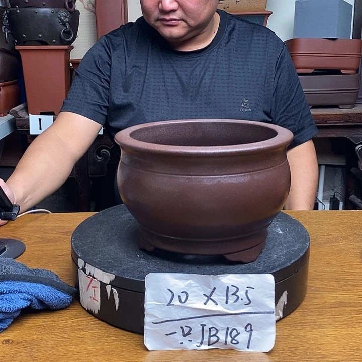 紫砂花盆货号一只JB189