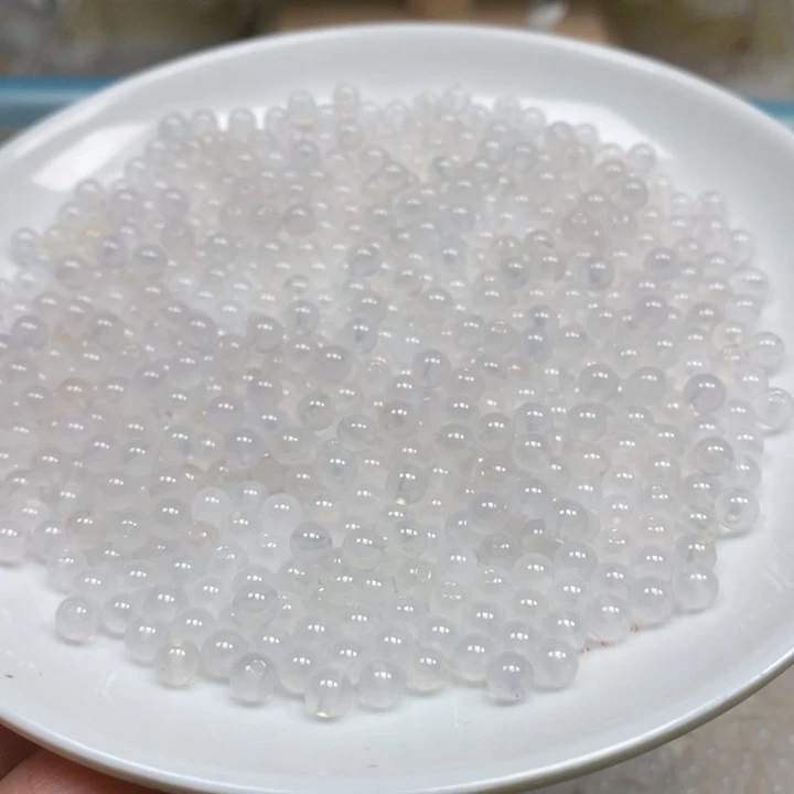 未镶嵌颈饰玛瑙/玉髓卡4白月光100颗
