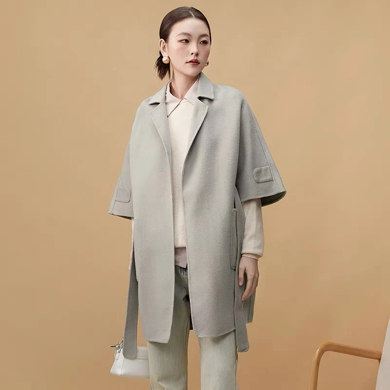 2024年多色高货精品高端冬季羊绒大衣保暖时尚保暖羊绒大衣外套女