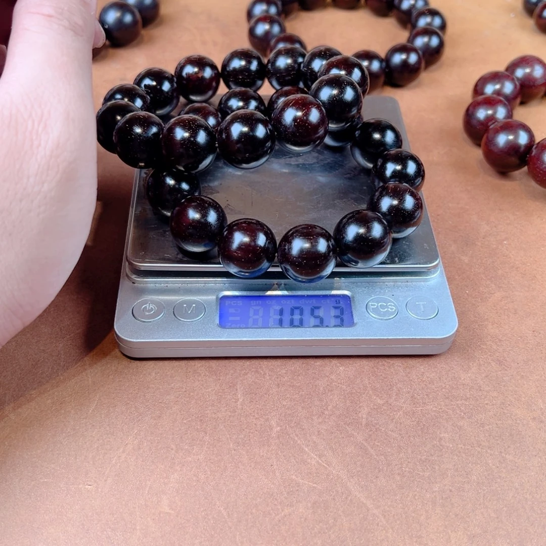 晴***小叶紫檀手串/手链18满星