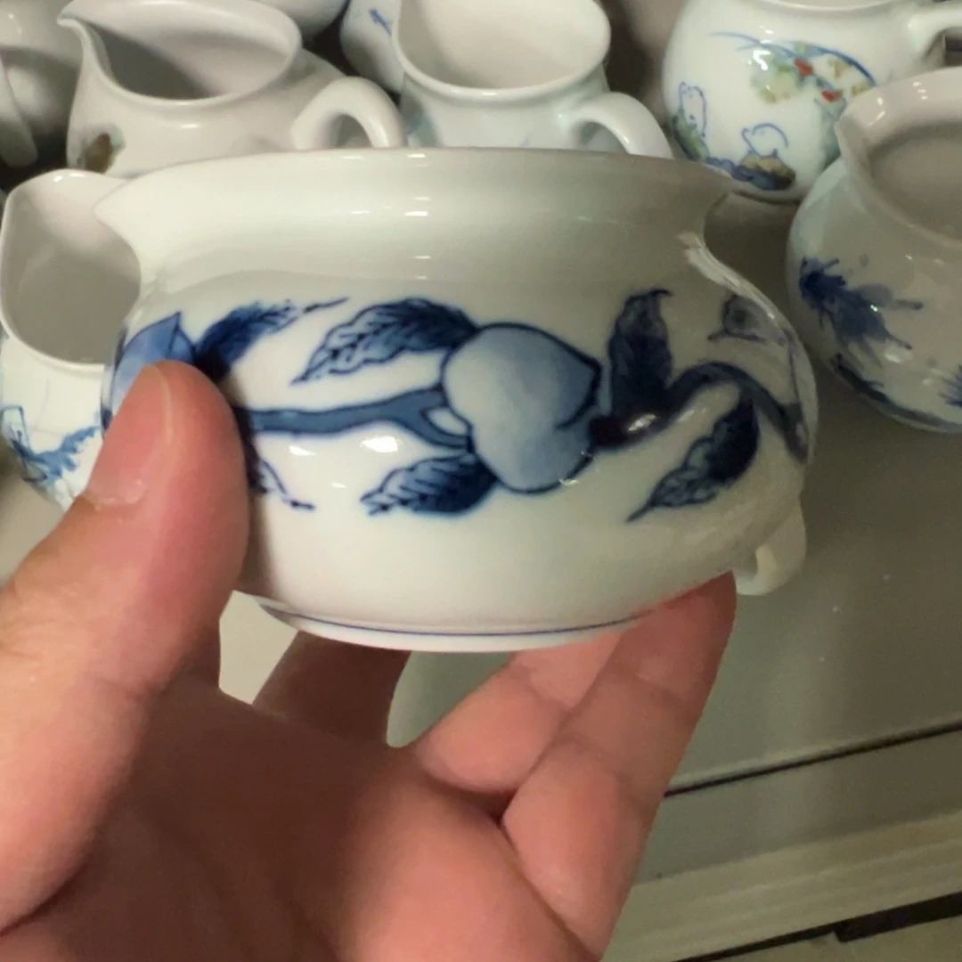 杯子贵和祥桃子公道杯