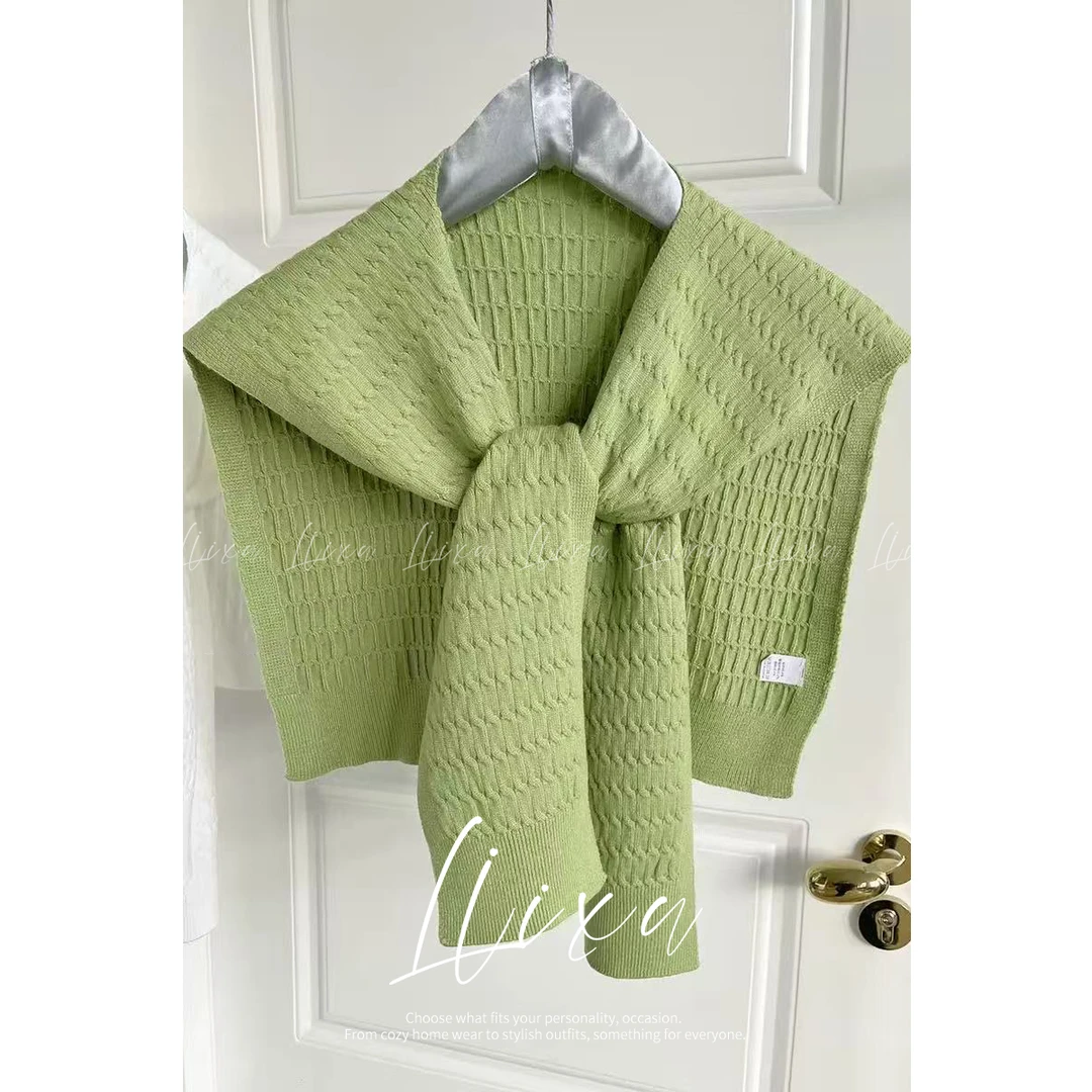 【小榆】休闲风护肩纯色学院风披肩秋冬外搭保暖秋季X53PJY6117