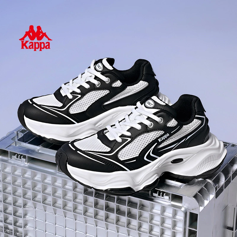 Kappa/卡帕运动鞋背靠背夏季时尚厚底增高女鞋低帮百搭休闲鞋35cj