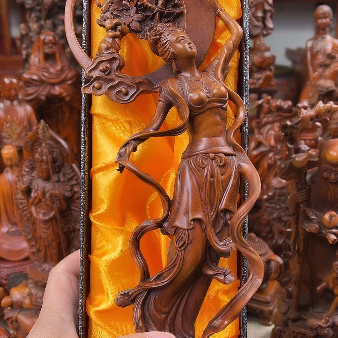 黄杨木黄杨木雕刻高度25厘米