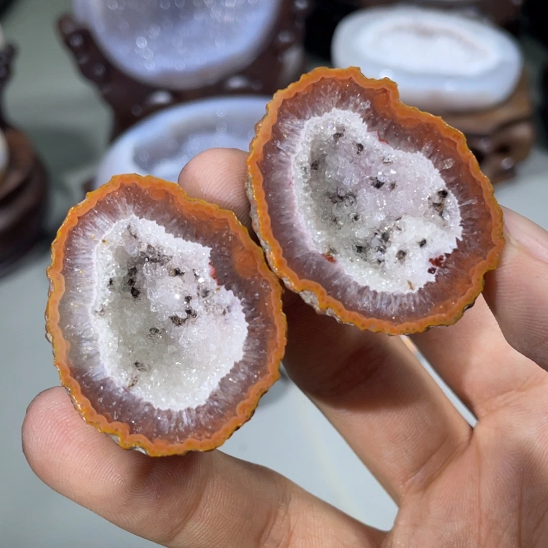 大型摆件（非配饰）未镶嵌水晶战国红