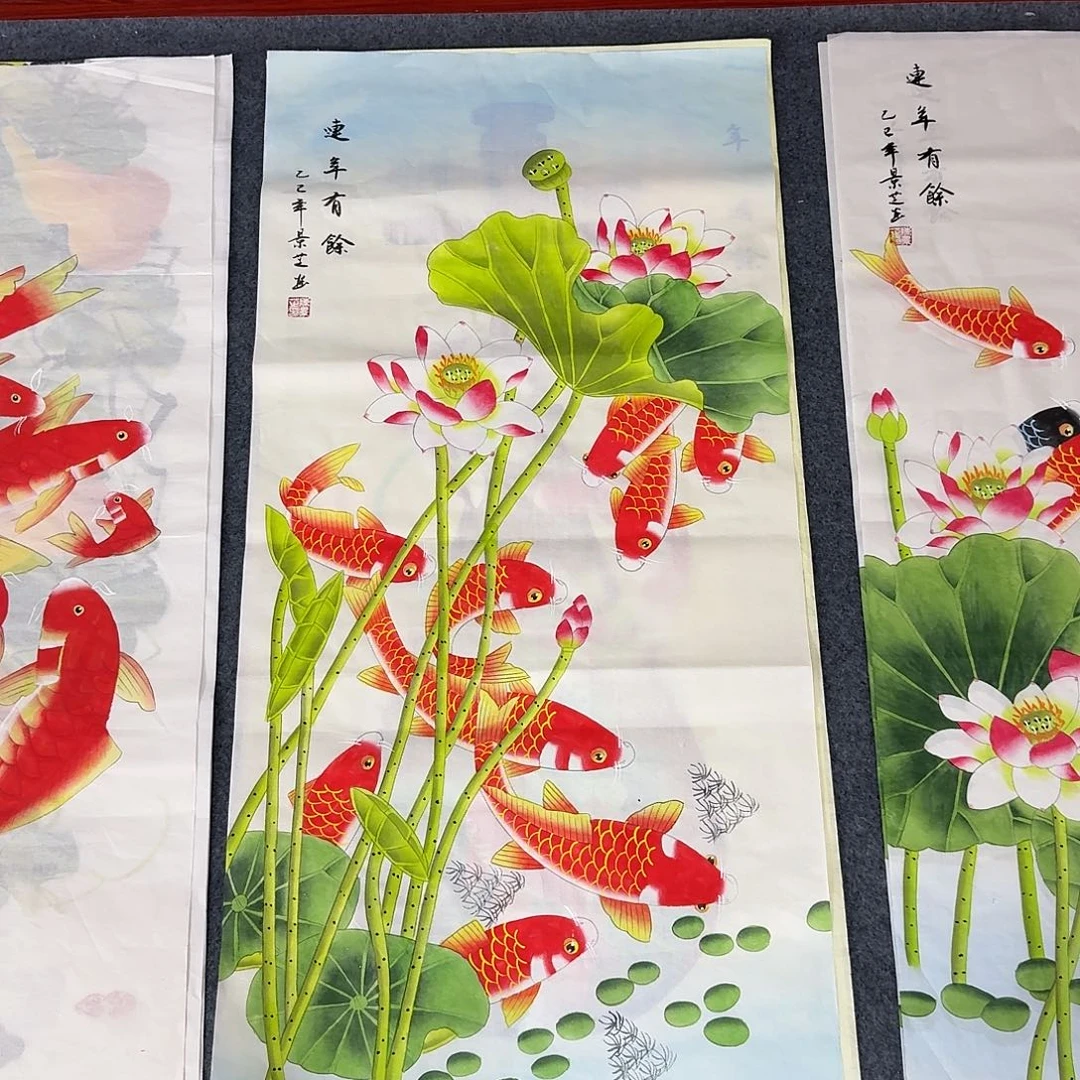 国画三尺尺寸50X100纯手绘作品