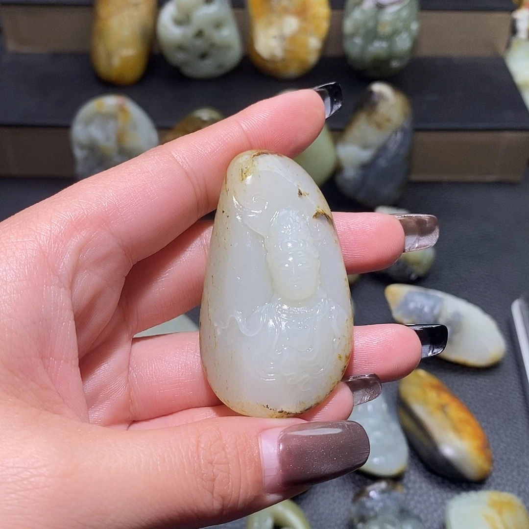 可***汗和田玉未镶嵌颈饰