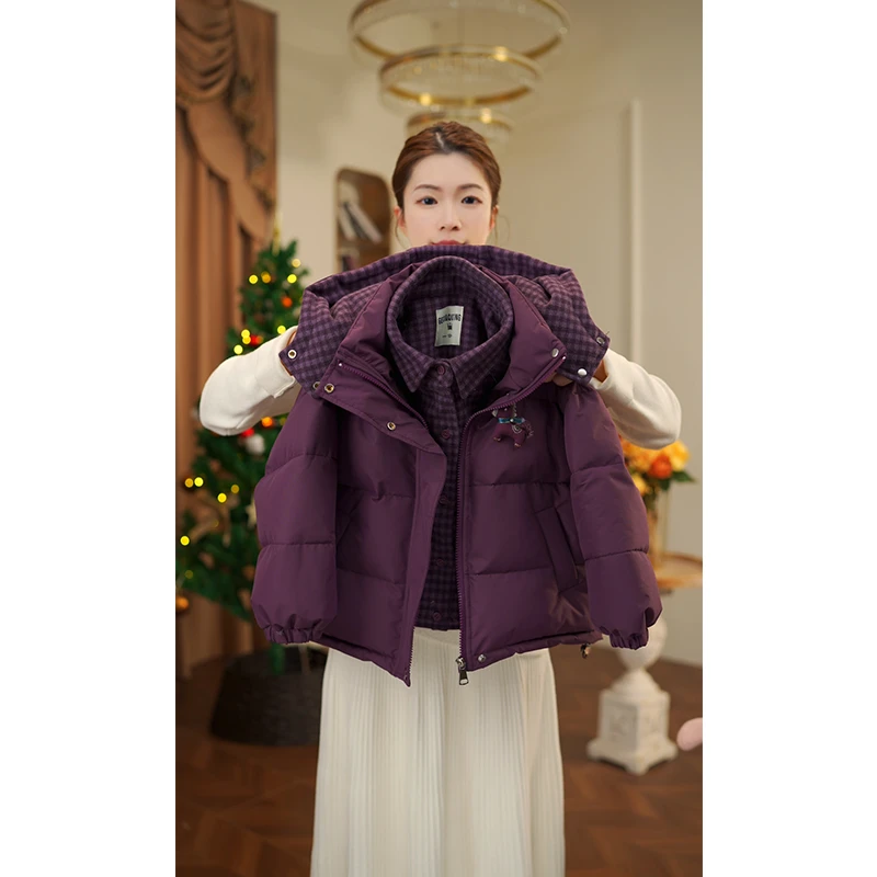 女童加厚棉服2025冬季新款外套洋气中大童儿童冬装外套3796