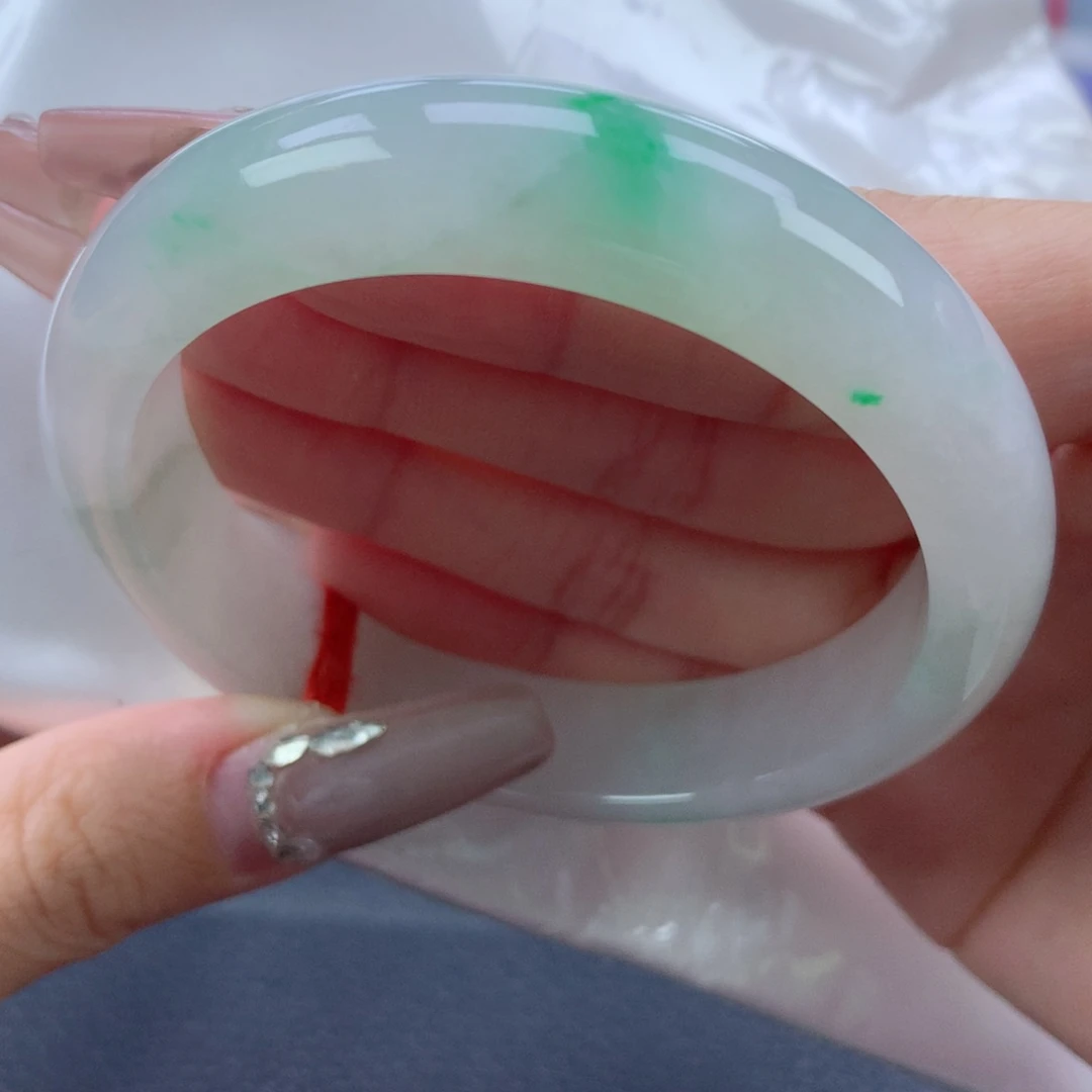 翡翠手镯未镶嵌56.8正圈