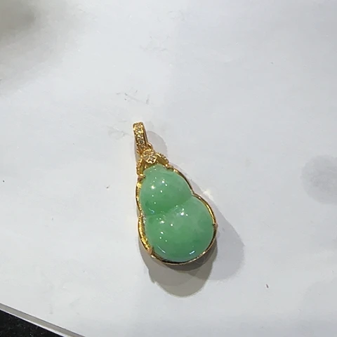 翡翠银S925镶嵌吊坠(不含链)